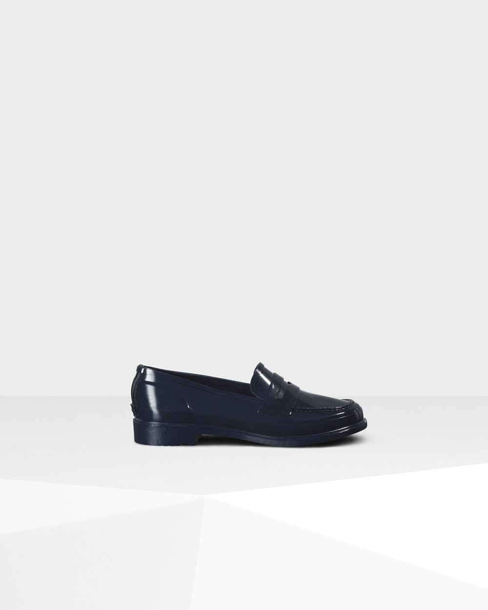 Loafers Dames - Hunter Original Gloss Penny - Donker Blauw - 30TERWMXL